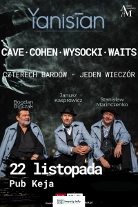 Cave · Cohen · Wysocki · Waits. Czterech bardów. Jeden wieczór.